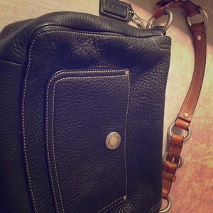 Black coach carryall bag